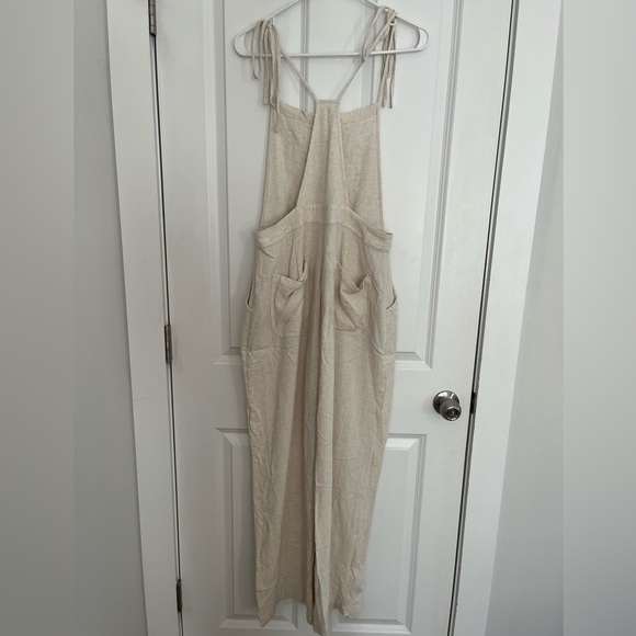 Bobbles & Lace - Linen Tie Overalls, M - Picture 6 of 11